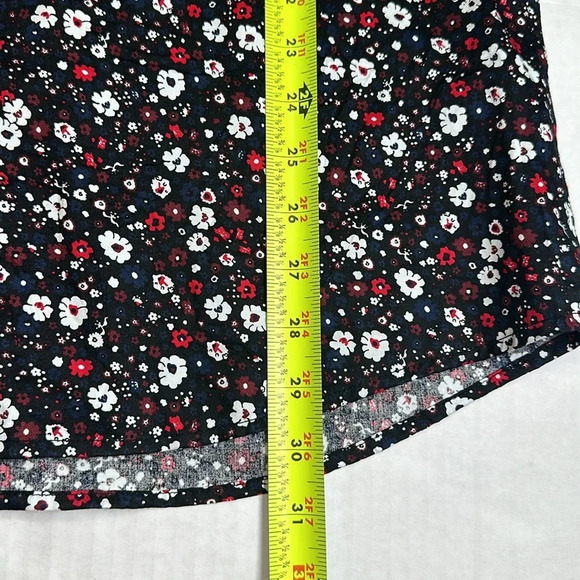 Zara Slim Fit Black Navy Floral Long Sleeve Button Down Men’s Size Large - Picture 11 of 12